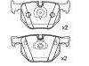 тормозная кладка Brake Pad Set:34 21 6 761 285