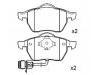 Plaquettes de frein Brake Pad Set:4A0 698 151