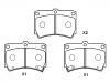 тормозная кладка Brake Pad Set:B4Y6-33-23A