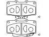 Pastillas de freno Brake Pad Set:04465-60050