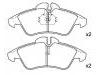 Bremsbelagsatz, Scheibenbremse Brake Pad Set:2D0 698 151