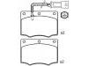 Plaquettes de frein Brake Pad Set:1 619 145