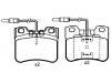 Bremsbelagsatz, Scheibenbremse Brake Pad Set:95 619 549