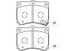 тормозная кладка Brake Pad Set:F1CZ-2001B