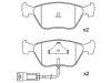 Bremsbelagsatz, Scheibenbremse Brake Pad Set:6 744 007