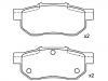 Plaquettes de frein Brake Pad Set:43022-SR3-G02