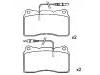 Bremsbelagsatz, Scheibenbremse Brake Pad Set:9 404 252 548