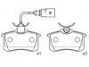 Pastillas de freno Brake Pad Set:7M3 698 451