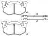 Brake Pad Set:60 00 008 125