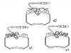 Bremsbelagsatz, Scheibenbremse Brake Pad Set:95 659 353