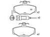 Brake Pad Set:1 666 624