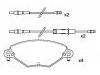 Pastillas de freno Brake Pad Set:4252.15