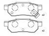 Plaquettes de frein Brake Pad Set:43022-ST3-E00