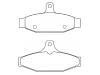 Plaquettes de frein Brake Pad Set:14085889