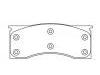 Bremsbelagsatz, Scheibenbremse Brake Pad Set:D1-728