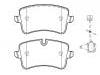 刹车片 Brake Pad Set:4G0 698 451 A