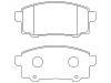 Bremsbelagsatz, Scheibenbremse Brake Pad Set:55200-62L00-000